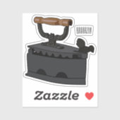 Afbeelding van koolijzerhoudende cartoon sticker (Vel)