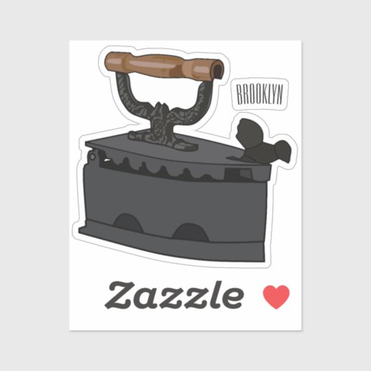 Afbeelding van koolijzerhoudende cartoon sticker (Vel)