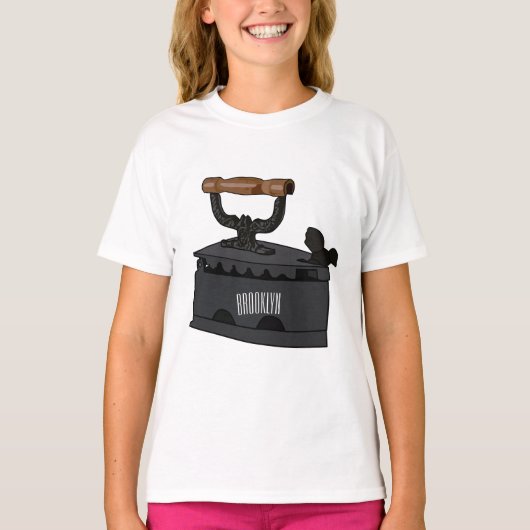 Afbeelding van koolijzerhoudende cartoon t-shirt (Voorkant)