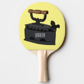 Afbeelding van koolijzerhoudende cartoon tafeltennisbatje (Achterkant)