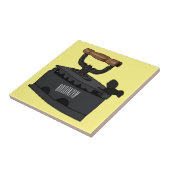 Afbeelding van koolijzerhoudende cartoon tegeltje (Zijkant)