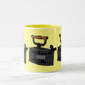Afbeelding van koolijzerhoudende cartoon tweekleurige koffiemok (Center)