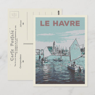 Afbeelding van Le Havre zeilmarina Frankrijk Briefkaart