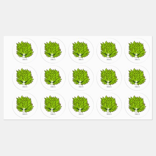Afbeelding van lebige cartoon labels (Vel)
