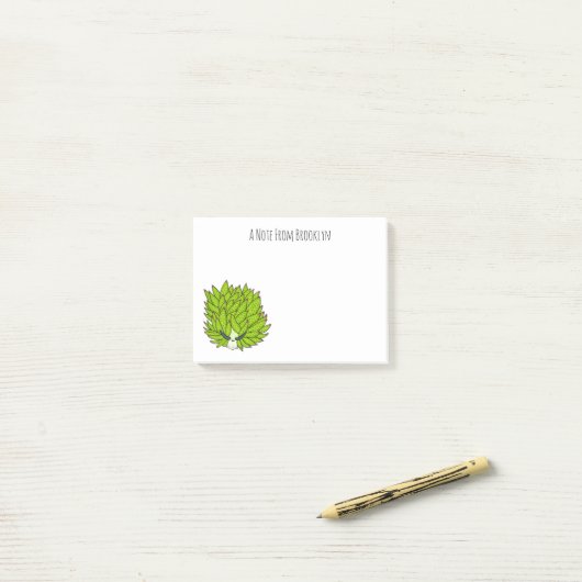 Afbeelding van lebige cartoon post-it® notes (Op bureau)