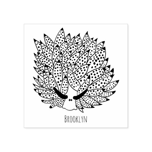 Afbeelding van lebige cartoon rubberstempel (Afrduk)