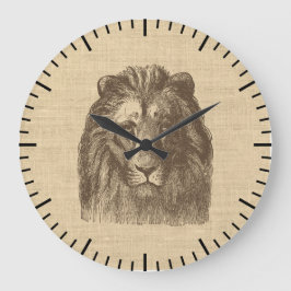  afbeelding van Lion op schoot   Grote Klok