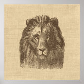afbeelding van Lion op schoot Poster (Voorkant)