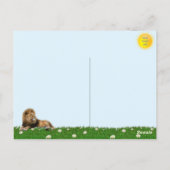 Afbeelding van Lion Roaring Briefkaart (Achterkant)