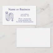 Afbeelding van loodgieter visitekaartje (Voorkant / Achterkant)