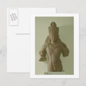 Afbeelding van Lord Vishnu, Mathura (rode zandstee Briefkaart (Voorkant / Achterkant)
