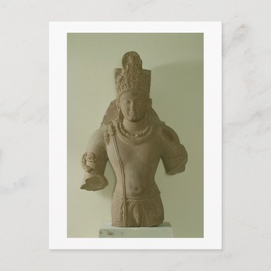 Afbeelding van Lord Vishnu, Mathura (rode zandstee Briefkaart (Voorkant)