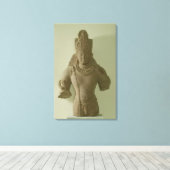 Afbeelding van Lord Vishnu, Mathura (rode zandstee Canvas Afdruk (Insitu (Houten vloer))