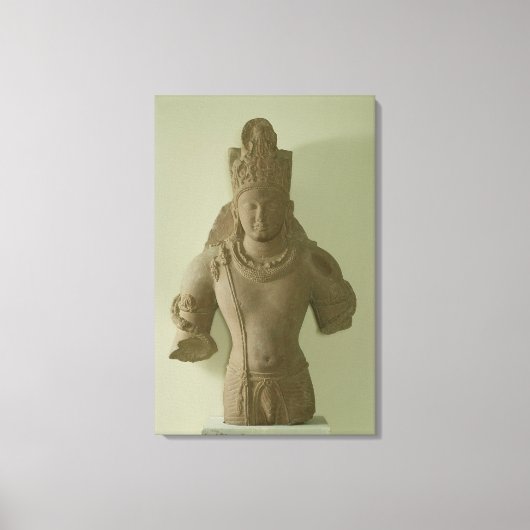 Afbeelding van Lord Vishnu, Mathura (rode zandstee Canvas Afdruk (Voorkant)