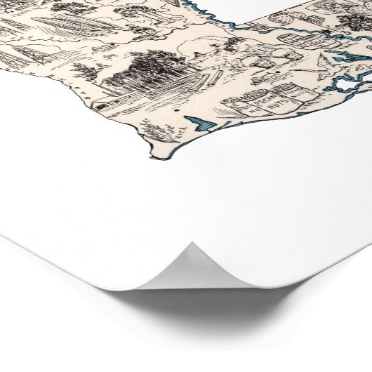 Afbeelding van Louisiana Poster (Hoek)