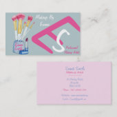 afbeelding van make-up en borstelaars visitekaartje (Voorkant / Achterkant)