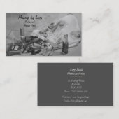 afbeelding van  make-up tas voor schoonheden visitekaartje (Voorkant / Achterkant)