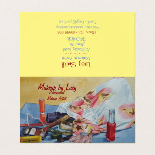 afbeelding van make-up tas voor schoonheidsspecia visitekaartje