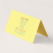 afbeelding van  make-up tas voor schoonheidsspecia visitekaartje (Achterkant)