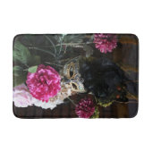 Afbeelding van maskerbloemen en veren badmat (Voorkant)