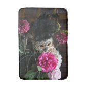 Afbeelding van maskerbloemen en veren badmat (Voorkant Verticaal)