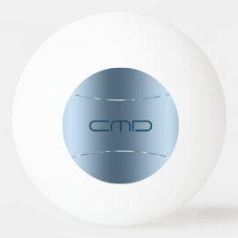 Afbeelding van metallisch blauw - roestvrij stalen pingpongbal