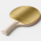 Afbeelding van metallisch goud - roestvrij staal tafeltennisbatje (Voorkant Gekanteld)