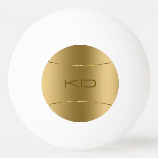 Afbeelding van metallisch goud - roestvrij stalen  pingpongbal (Voorkant)