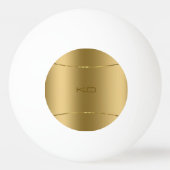 Afbeelding van metallisch goud - roestvrij stalen  pingpongbal (Achterkant)