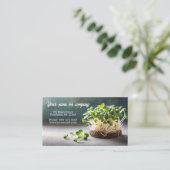 Afbeelding van micro greens visitekaartje (Staand voorkant)