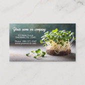 Afbeelding van micro greens visitekaartje (Voorkant)