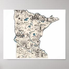  Afbeelding van Minnesota Poster