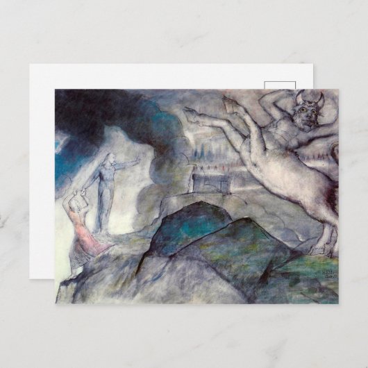 Afbeelding van Minotaur ter illustratie van Infern Briefkaart (Voorkant / Achterkant)