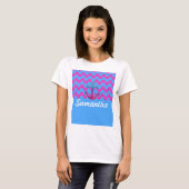 Afbeelding van Monogram op Glitter Anchor en ZigZa T-shirt (Voorkant volledig)
