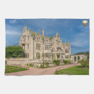 Afbeelding van Mooie Stone Mansion Keukenhanddoeke Theedoek
