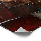 Afbeelding van Mozaïek-leadlight White Dove World Poster (Hoek)