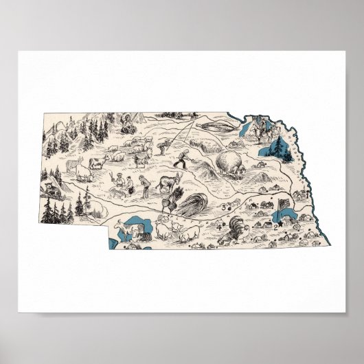  Afbeelding van Nebraska Poster (Voorkant)