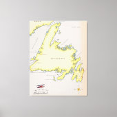 Afbeelding van Newfoundland. Canvas Afdruk (Voorkant)