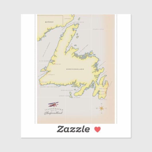 Afbeelding van Newfoundland. Sticker (Vel)
