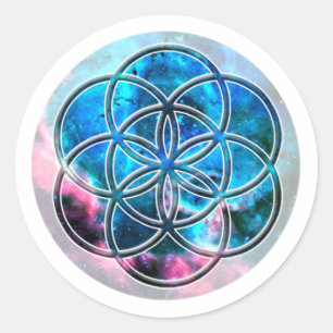 Afbeelding van nombre 7: la Graine de Vie Ronde Sticker