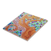 afbeelding van octopus keramische tegels tegeltje (Zijkant)