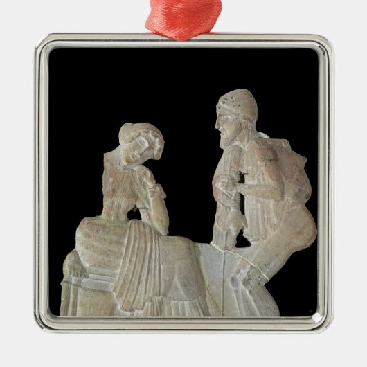 Afbeelding van Odysseus en Penelope Metalen Ornament (Voorkant)