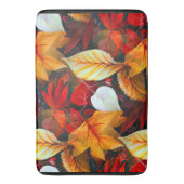 Afbeelding van olievloeistof met mapelbladeren in  badmat (Voorkant Verticaal)