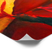 Afbeelding van olievloeistof met mapelbladeren in  poster (Hoek)