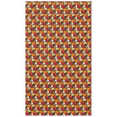 Afbeelding van olievloeistof met mapelbladeren in tafelkleed (Voorkant)