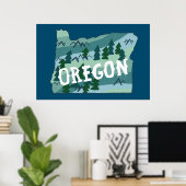 Afbeelding van Oregon Poster (Thuiskantoor)
