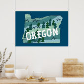 Afbeelding van Oregon Poster (Keuken)