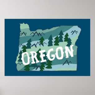 Afbeelding van Oregon Poster
