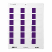 Afbeelding van Paars leder. Etiket (Full Sheet)