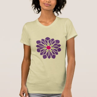Afbeelding van Paarse Bloem T-shirt